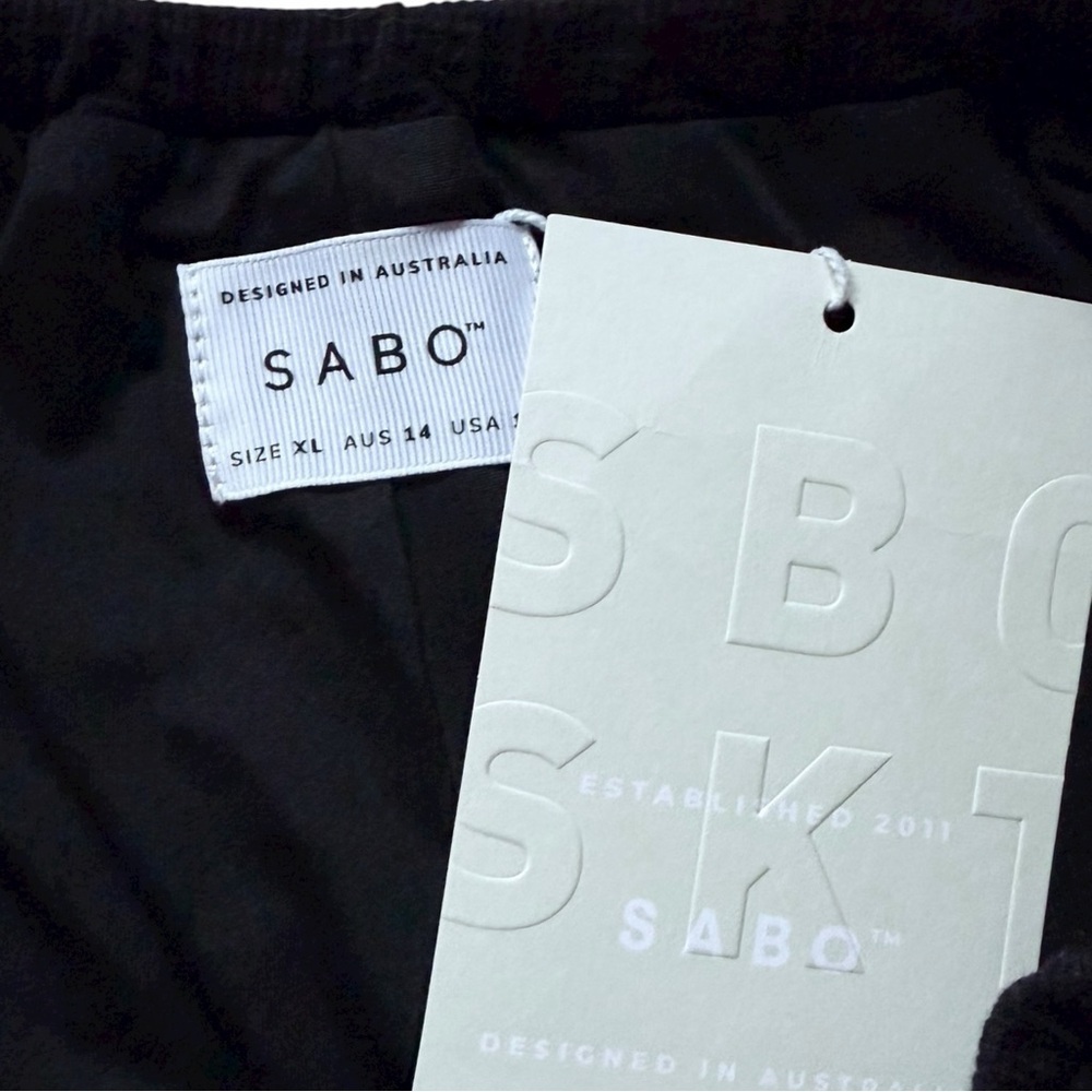 SABO Resort Wear Zen 2 Piece Set – Trendy Side Tie- Black- Size XL- NWT - Picture 9 of 16